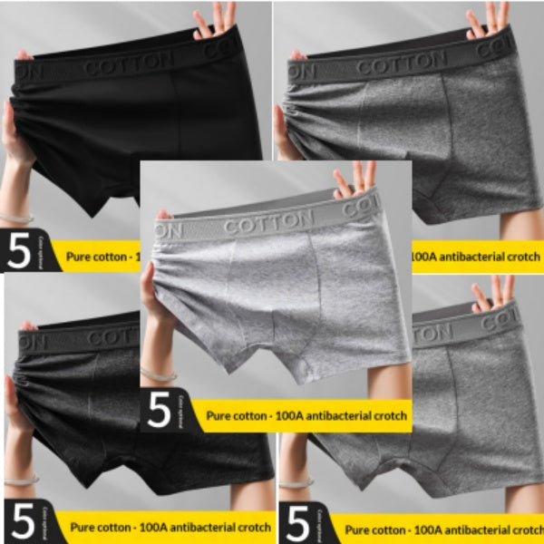 High-End Antibacterial Cotton Boxer Briefs For Men