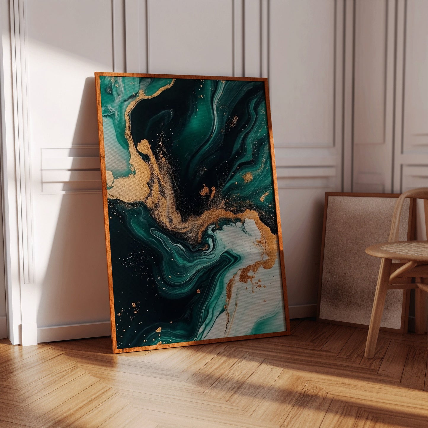 Emerald Flame and Gilded Flow