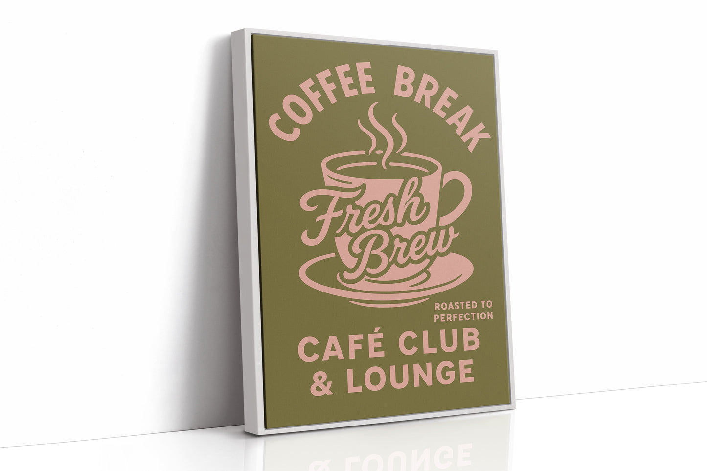 Affiche Rétro Café Fraîchement Préparé