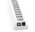 GOOJODOQ 10 Port USB 2.0 Hub with AC Power Adapter