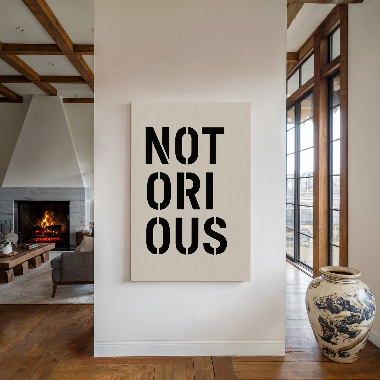 Notorious Bold Stencil Typografie-Druck