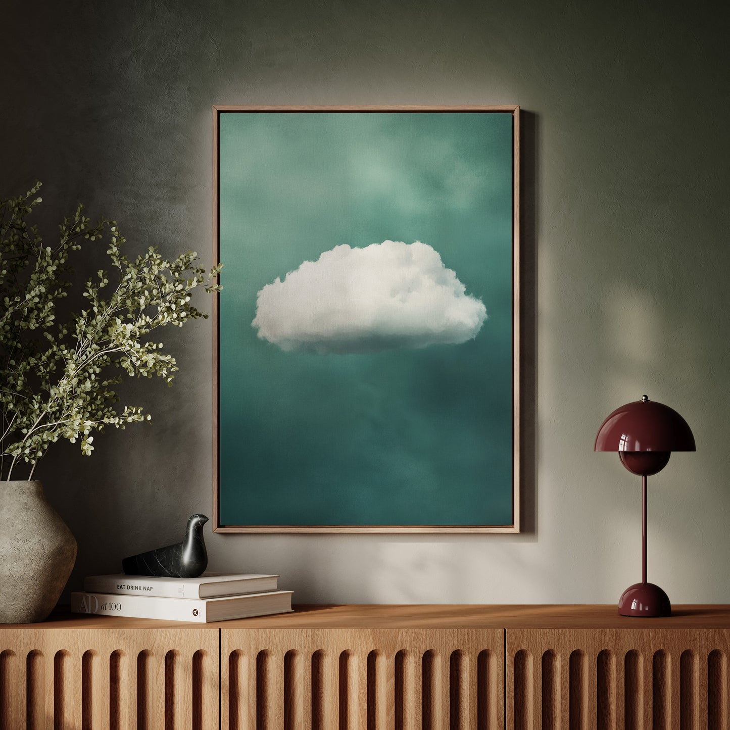 Nuage doux sur ciel écume de mer