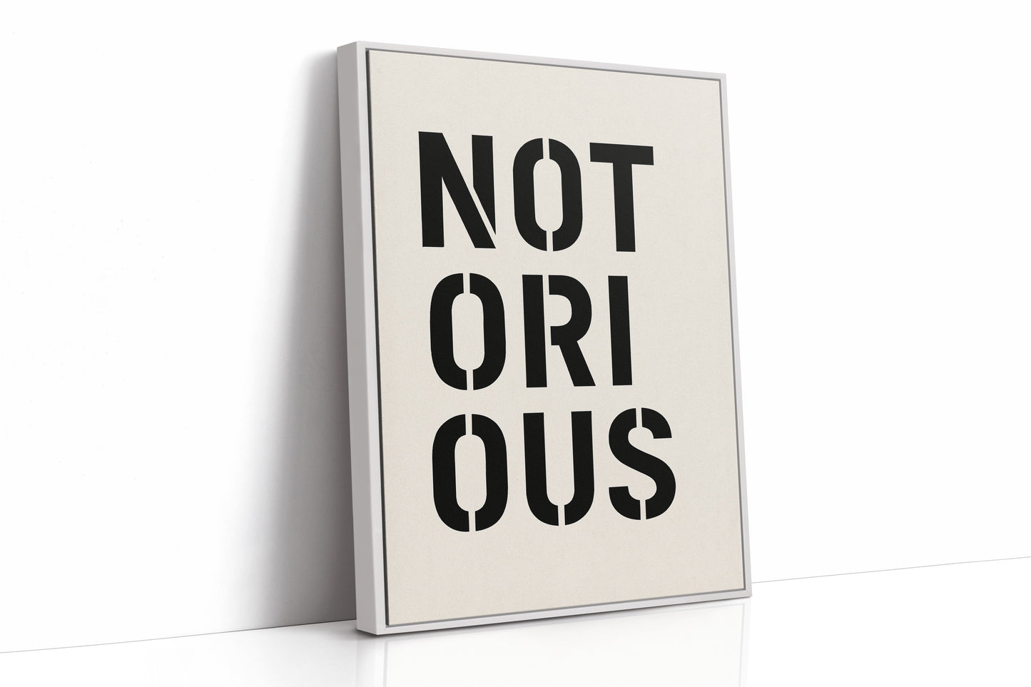 Notorious Bold Stencil Typografie-Druck