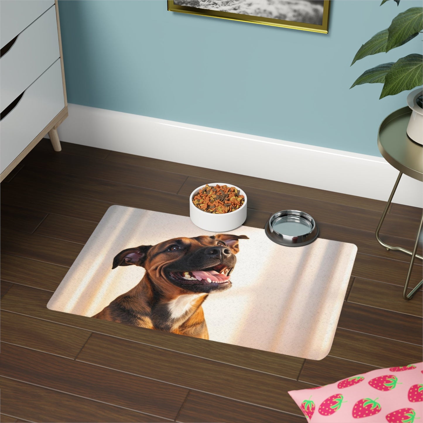 Tapis antidérapant pour animaux de compagnie – Tapis d'alimentation étanche pour chiens