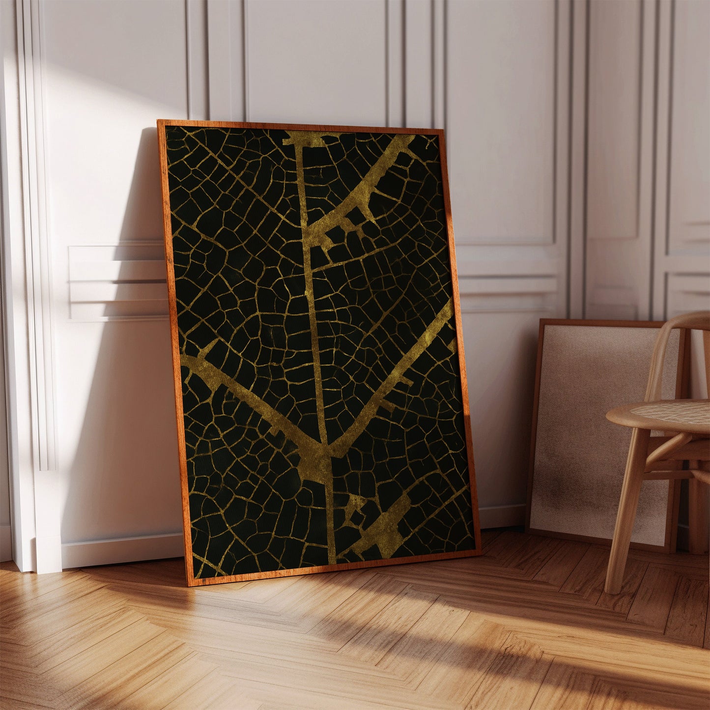 Gilded Leaf Veins