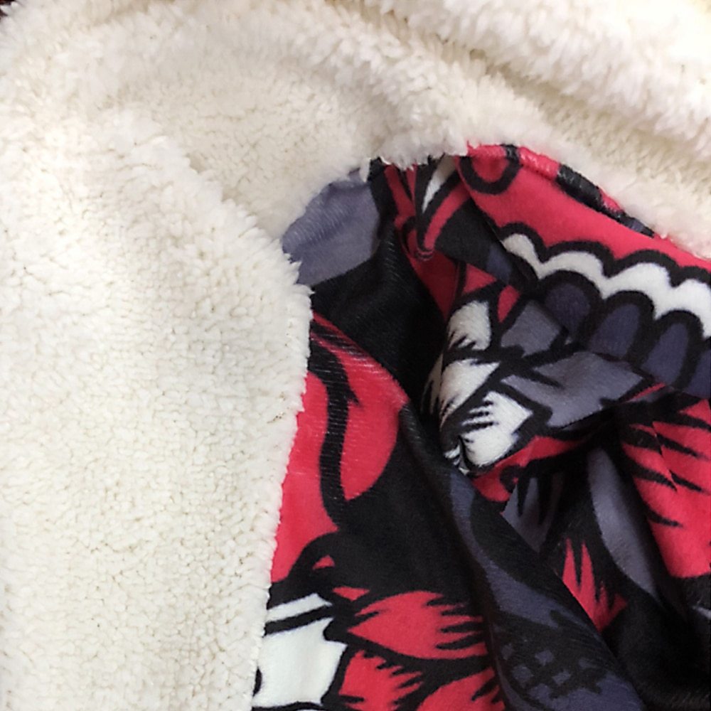 Flannel Burrito Blanket 280GSM Round Travel Throw