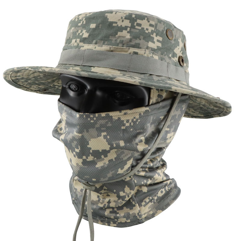 Multi-functional Outdoor Sun Protection Breathable Round-brim Fishing Hat