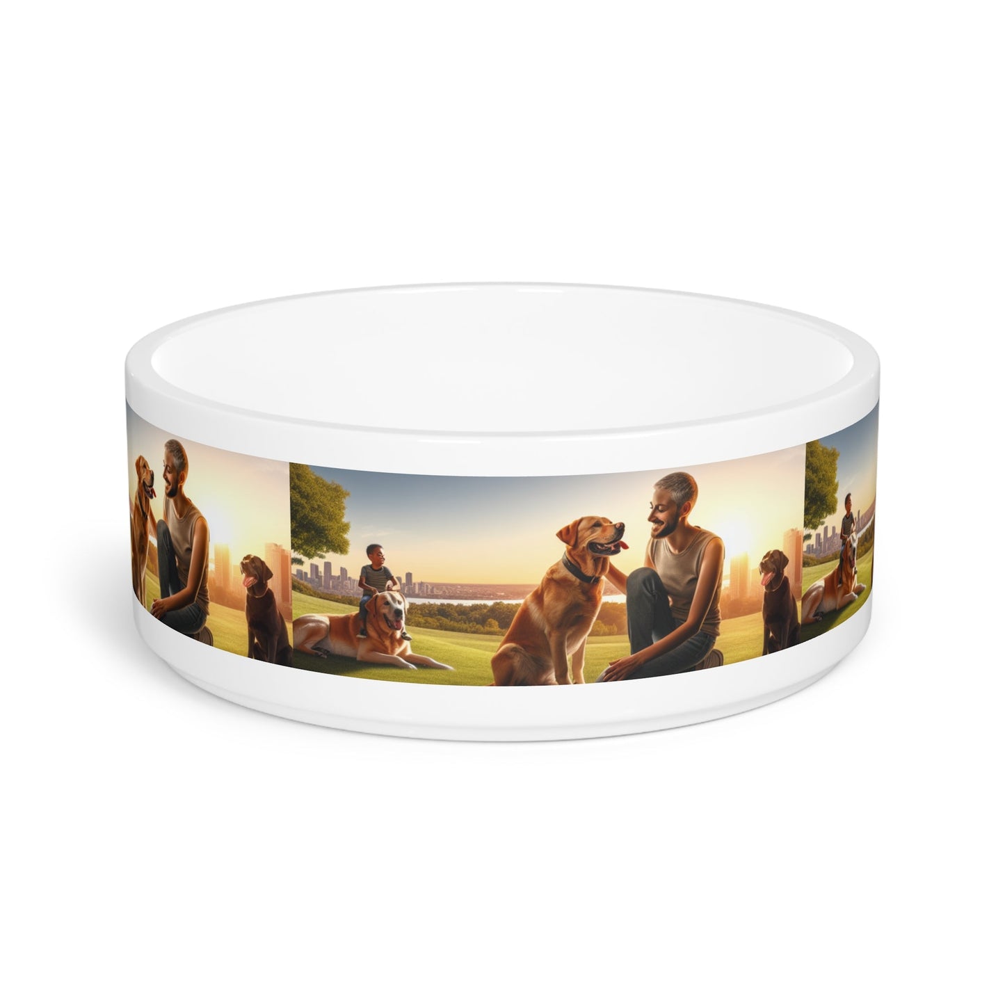 Ceramic Pet Bowl – 16 oz Dog Feeding Bowl