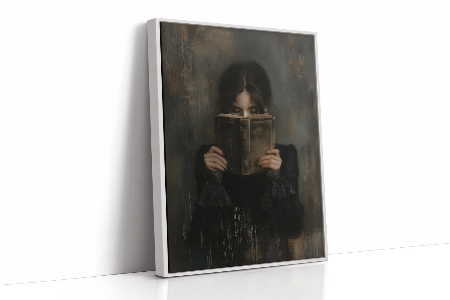 The Reader in Velvet Shadows