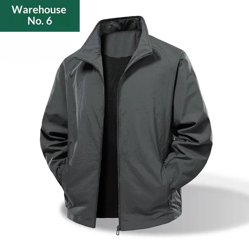 Versatile Loose-fit Stand-collar Jacket American-style Water-repellent