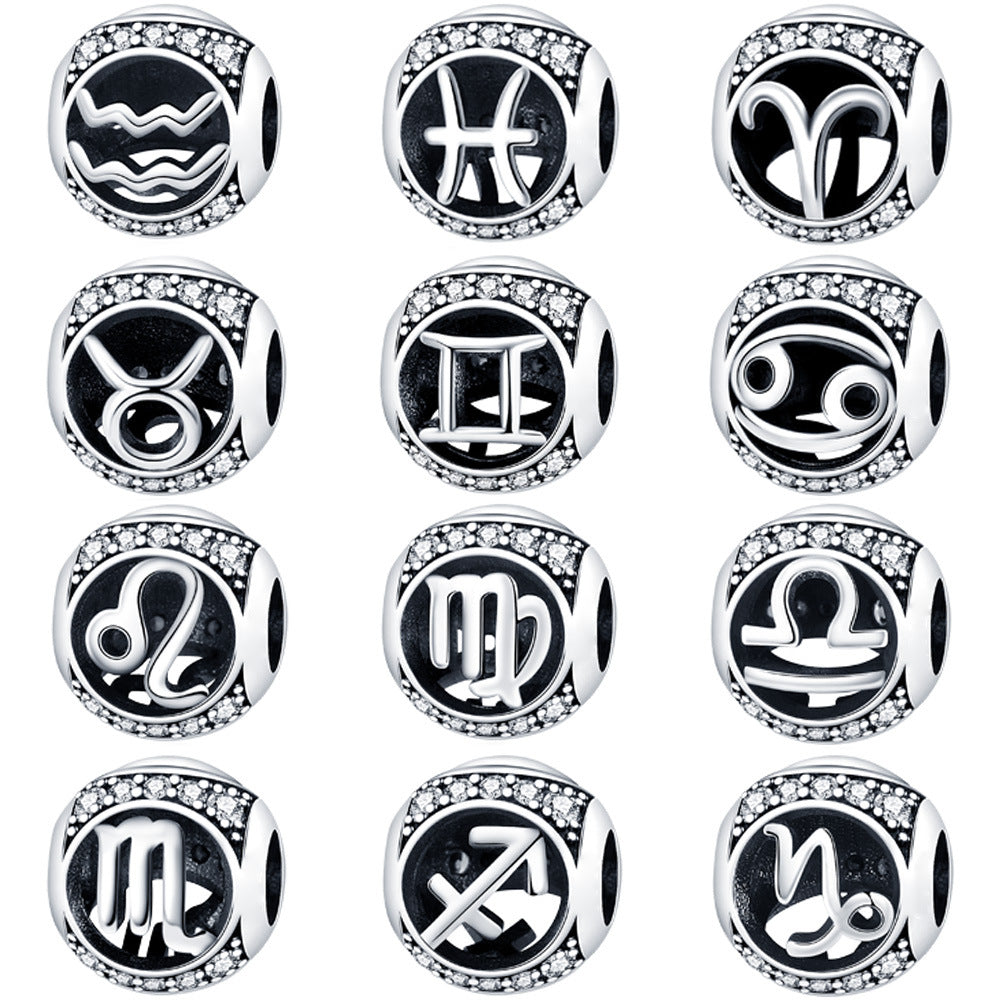 12 Zodiac Sign Bead Accessories For DIY Bracelets