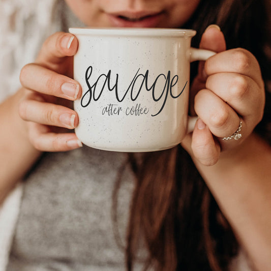 Savage After Coffee Tasse 430 ml Lustige sarkastische Kaffeetasse Keramik