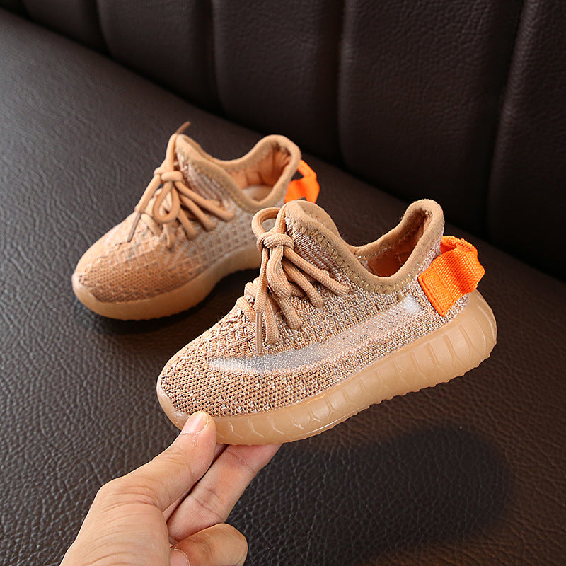 Boys Girls Fashion Sneakers Baby/Toddler/Little Kids Leather Trainers Children School Sport Shoes Soft Running Shoes
