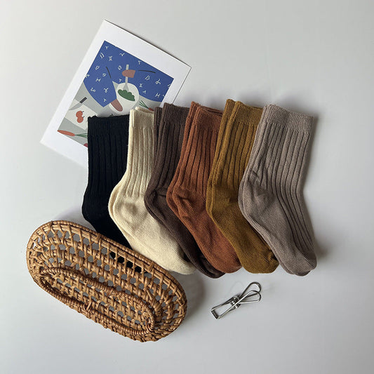 Baby Toddler Cotton Solid Color Short Newborn Casual Comfortable Socks For Kids Boys And Girl
