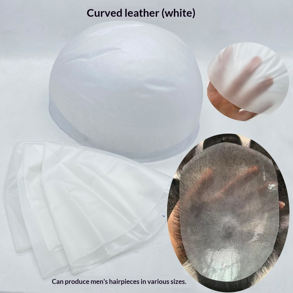 DIY Hand-crocheted Leather Hairpiece For Men