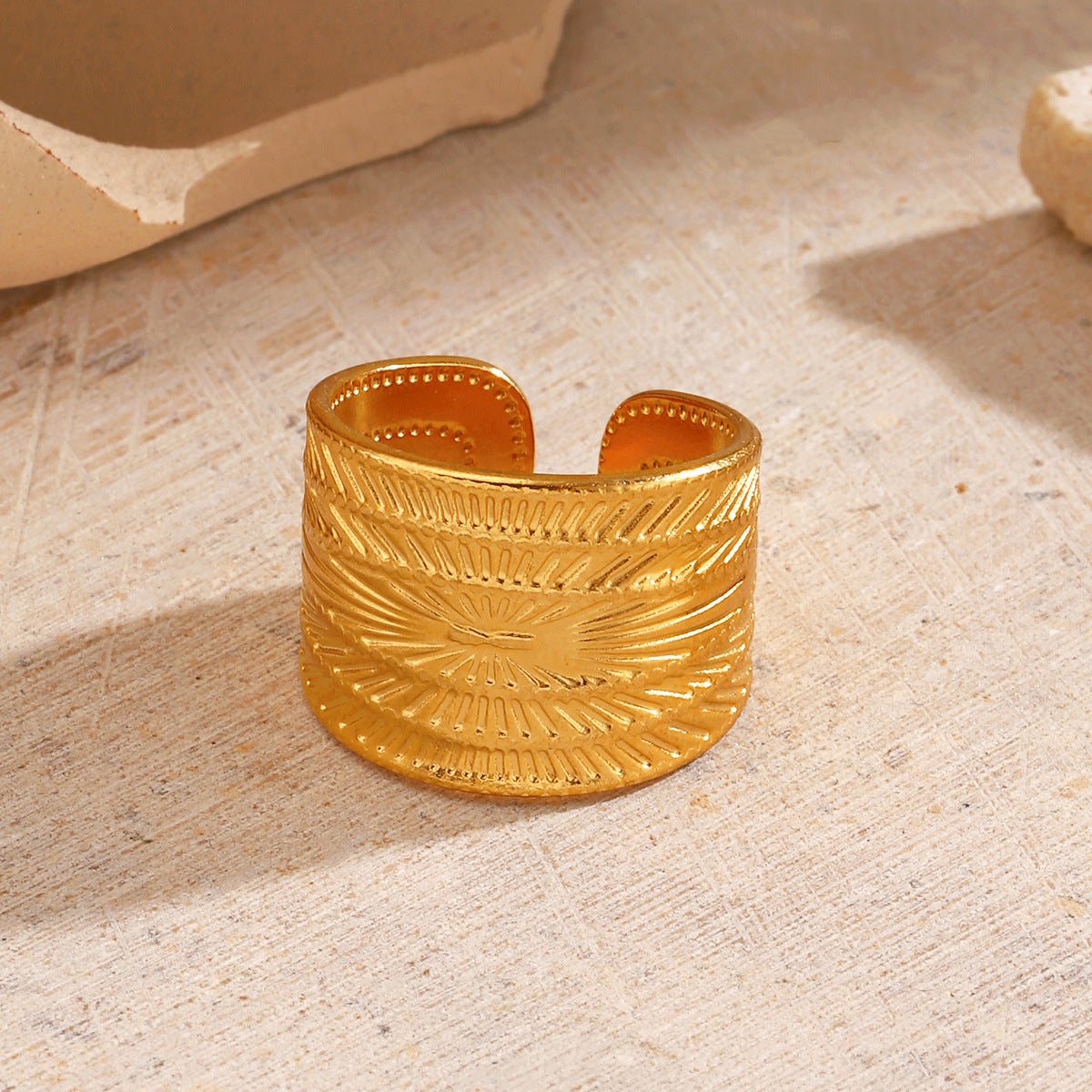 Minimalist-style Stainless Steel Ring For Women