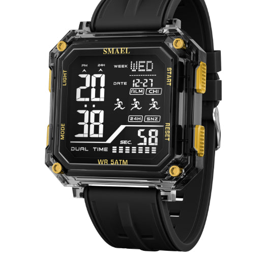 Casual Fashionable Stopwatch Alarm Sports Watch For Students