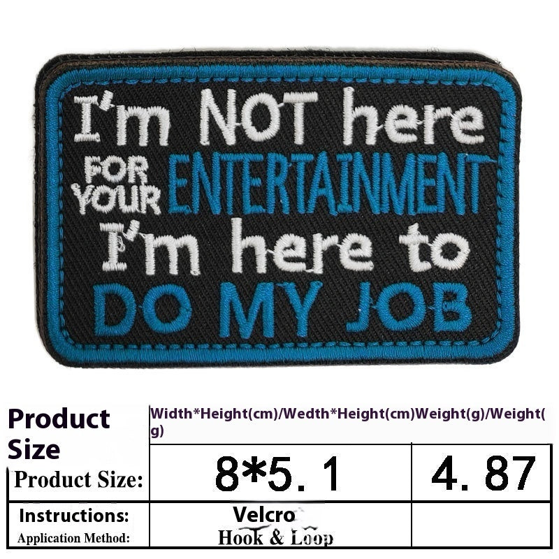 Pet Dog Accessories Embroidered Velcro New Pet Clothing Decorative Sticker Computer Embroidery Chapter