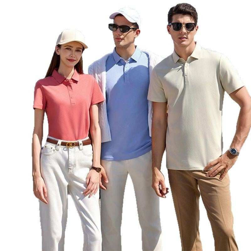 High-end Mercerized Cotton Polo Shirts For Summer