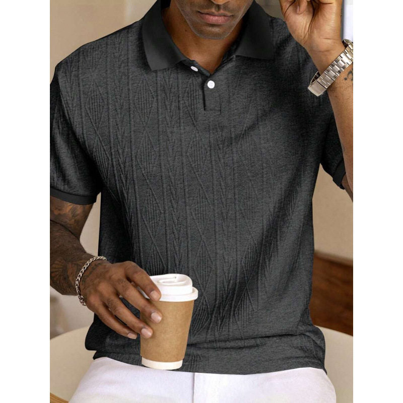 Men's Jacquard Trendy Casual Shirt