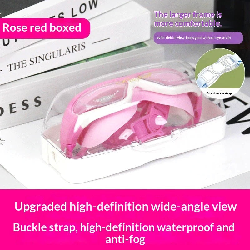Childrens Anti-fog Swim Goggles With Built-in Earplugs