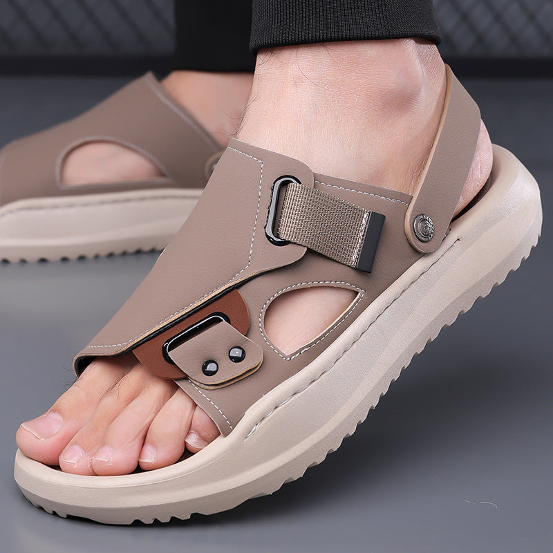 Extra-large Size Sandals For Men Summer New Arrival Soft-soled And Casual
