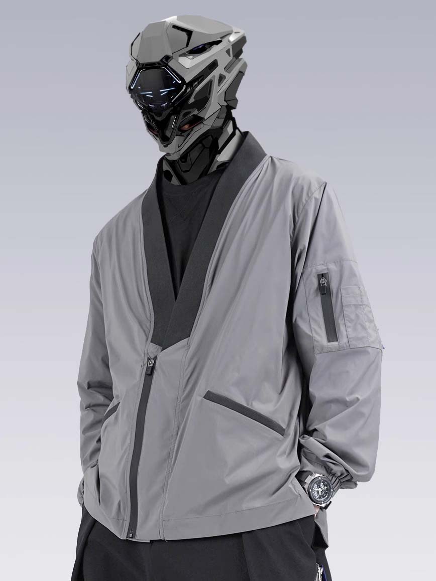 Chemise kimono APT2809 grise