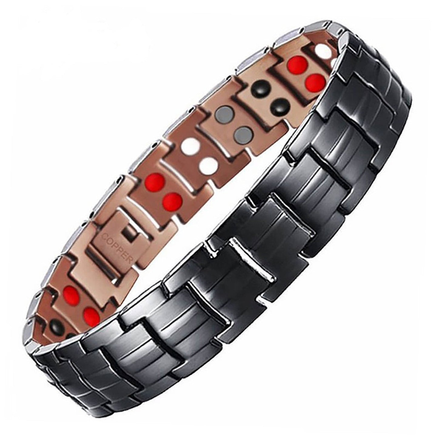 European And American-style Magnetized Pure Copper Bracelet For Men
