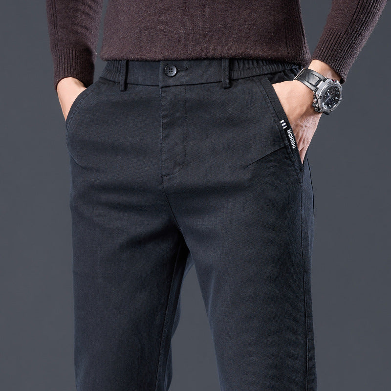 Spring And Autumn Loose-fitting Straight-leg Slim-fit Casual Trousers