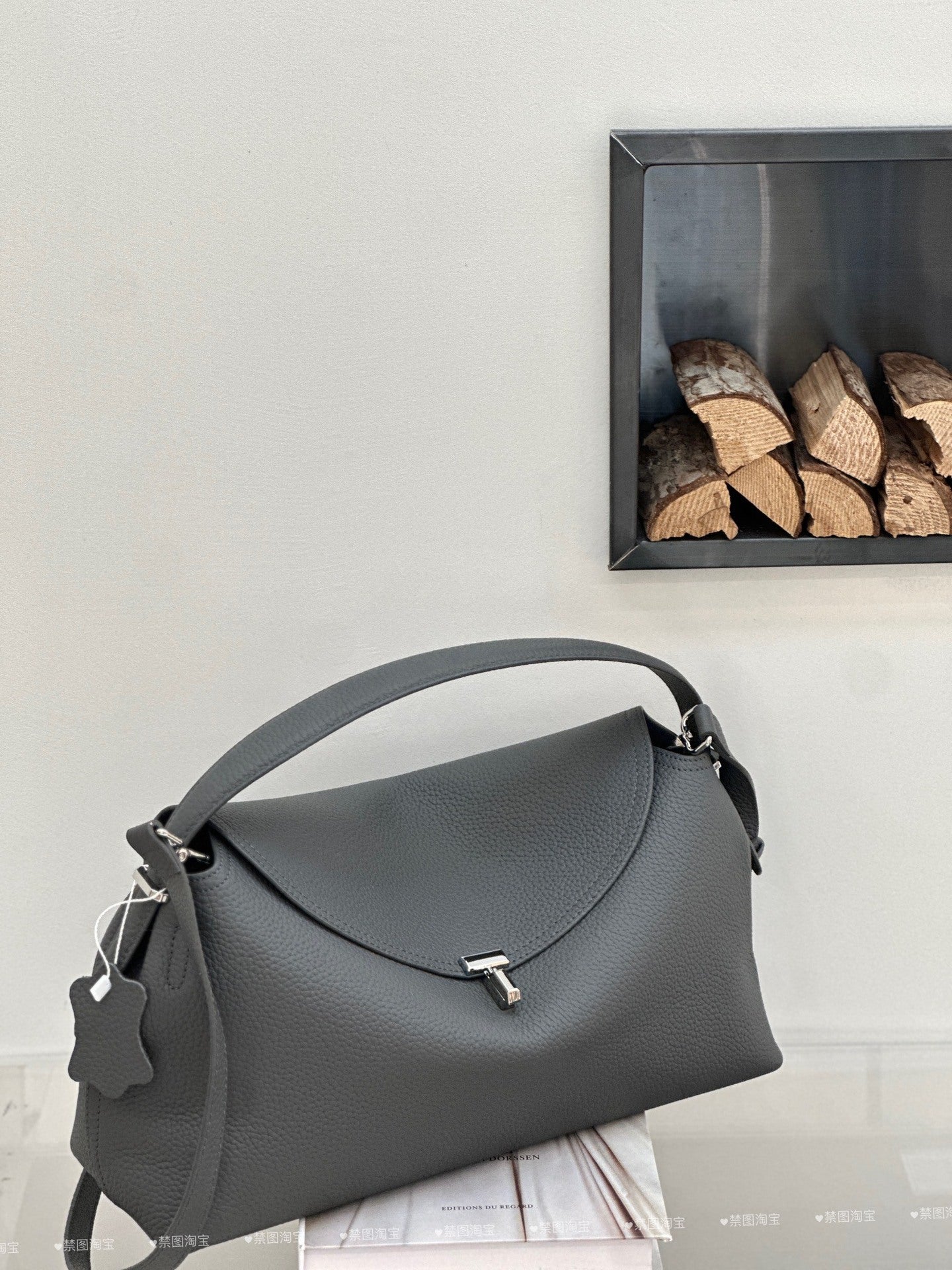Genuine Leather Women's Bag, Cross-border High-end T-shaped Lock, Large-capacity Shoulder And Handbag, Top-layer Cowhide Underarm Bag