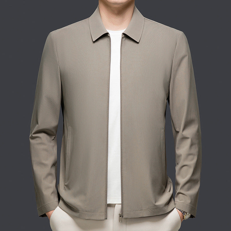 Mens Versatile Casual Lapel Jacket For Spring And Autumn