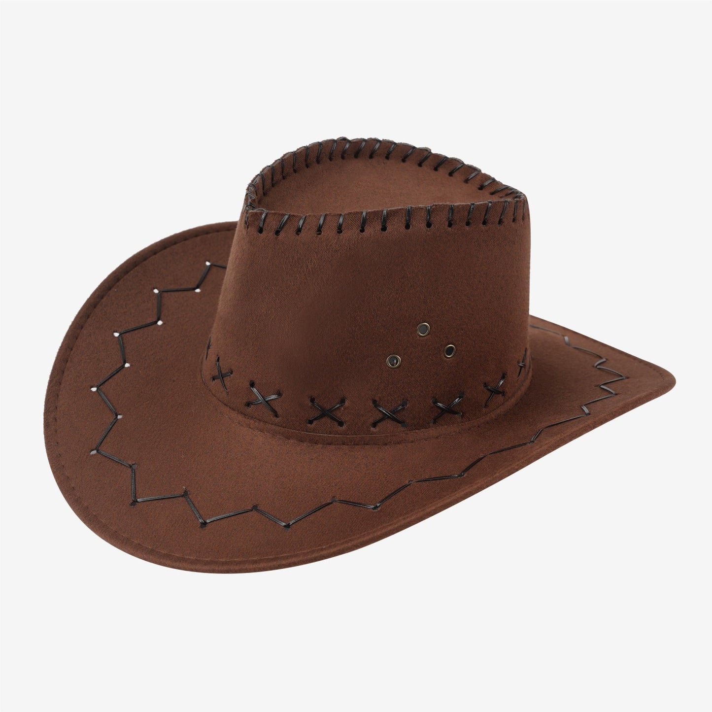 Men's And Women's Cowboy Hats, Sun Protection Hats For Grasslands, Western Cowboy Hats For Couples, Wide-Brimmed Xinjiang Felt Hats With Velvet Surface