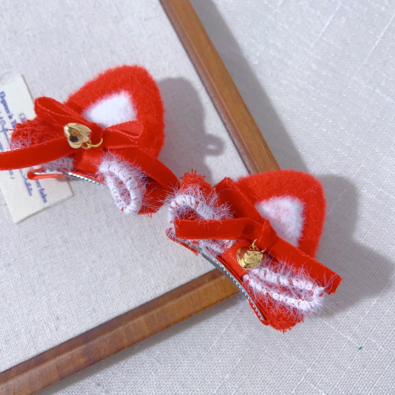 Cute Cat-ear Bow Hair Clip