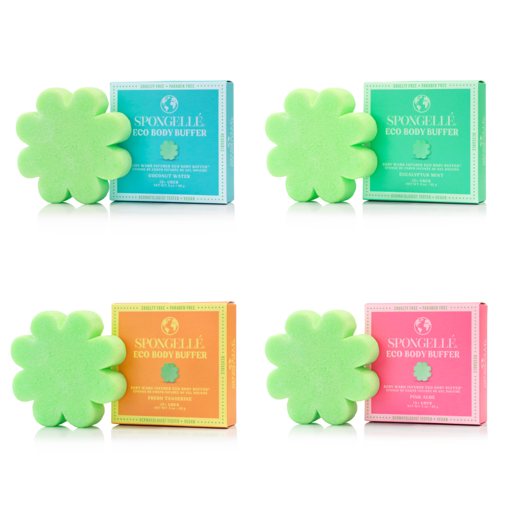 Lot varié de houppettes exfoliantes Eco Body