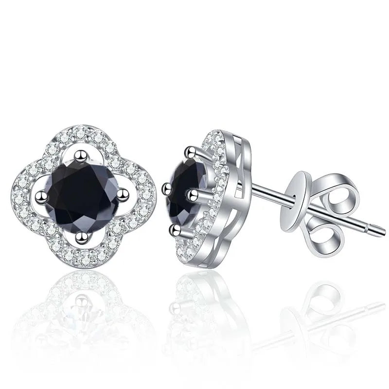1 Karat Moissanit Ohrstecker für Damen 925 Sterling Silber Hochzeitsgeschenk