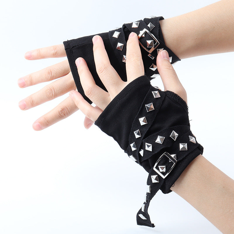 New Y2g Millennium Hot Girl Gloves Rivet