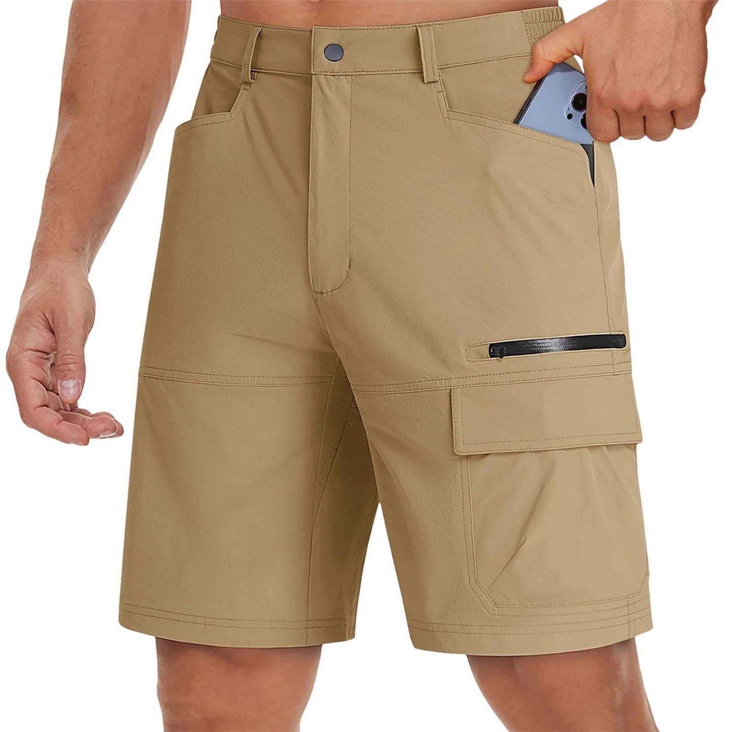 Men's Summer Work Shorts With Multiple Pockets, Outdoor Travel Pants, Wholesale In Stock