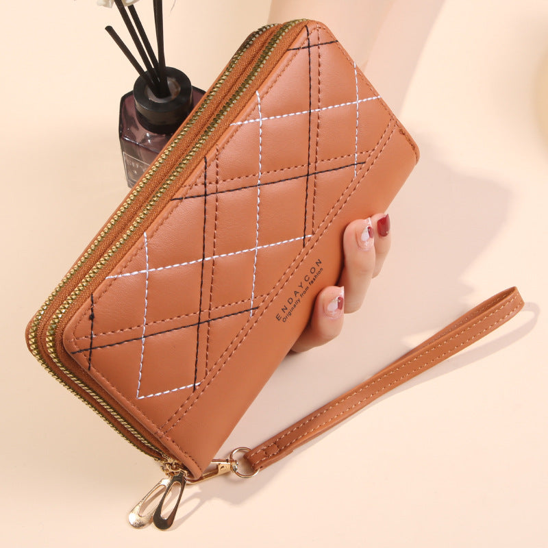Women's Double Zipper Wallet Long Large Capacity