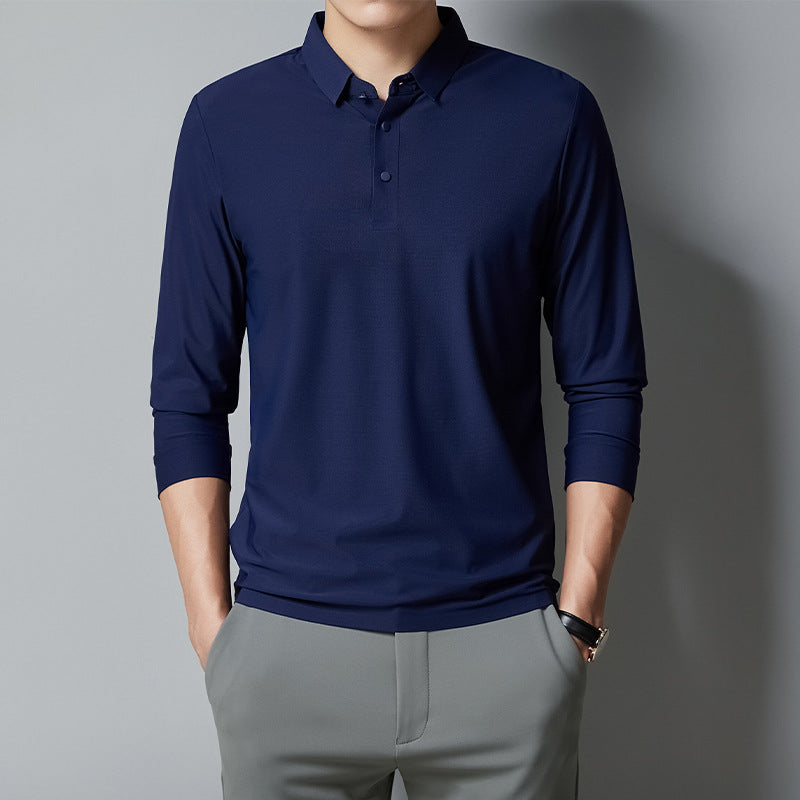 Plus-size Business-casual Stretch Slim-fit Shirt