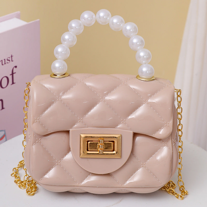 Handheld Candy Bag Solid Color Single Shoulder Strap