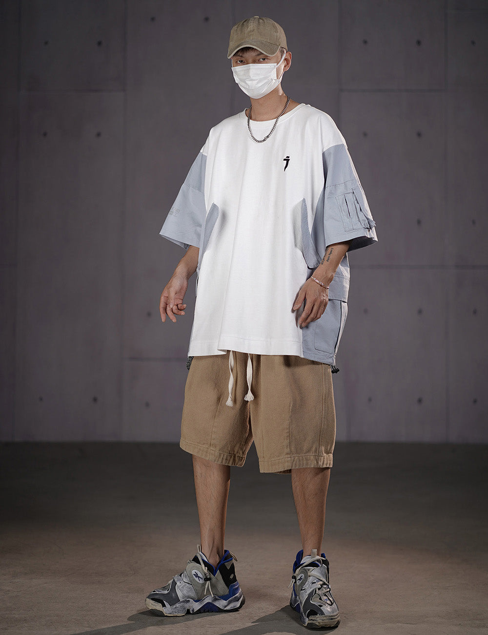 HiT38 Double Patchwork T-shirt I-Tech