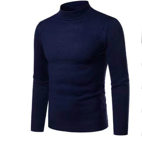 Mens Casual Half-neck Pullover Sweater