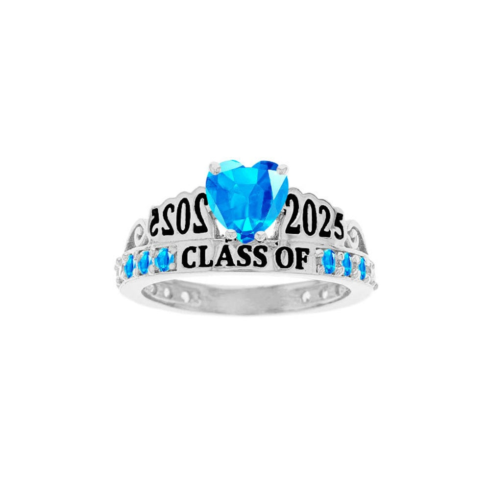 December Birthstone Graduation Commemorative Ring