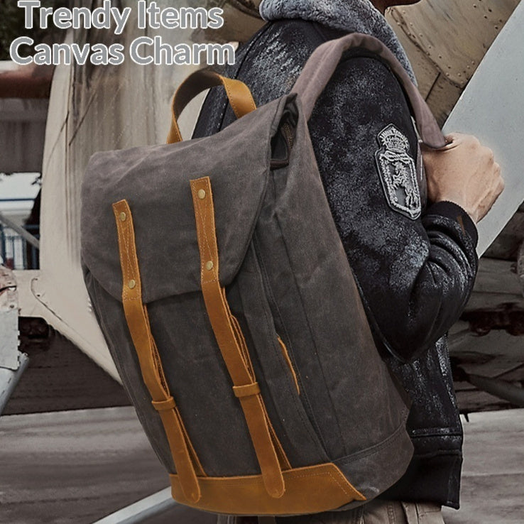 Outdoor Canvas Waterproof Sports Travel Backpack