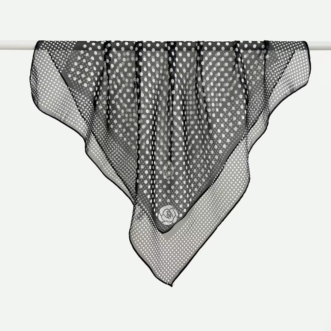 Versatile Printed Thin Square Scarf