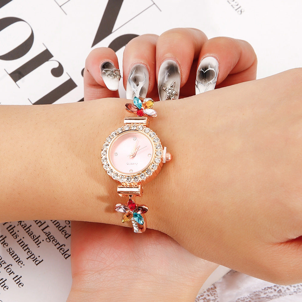 Fashion Diamond Women's Quartz Bracelet Watch
