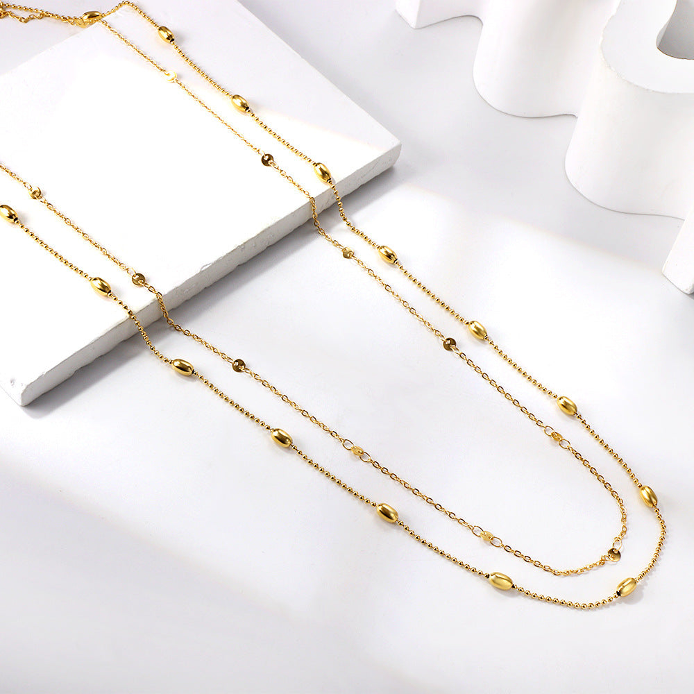 Sweet-and-cool Edgy Two-layer Waist Chain