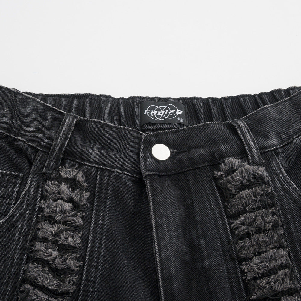 Men's Street Fashion Loose Hole Trousers