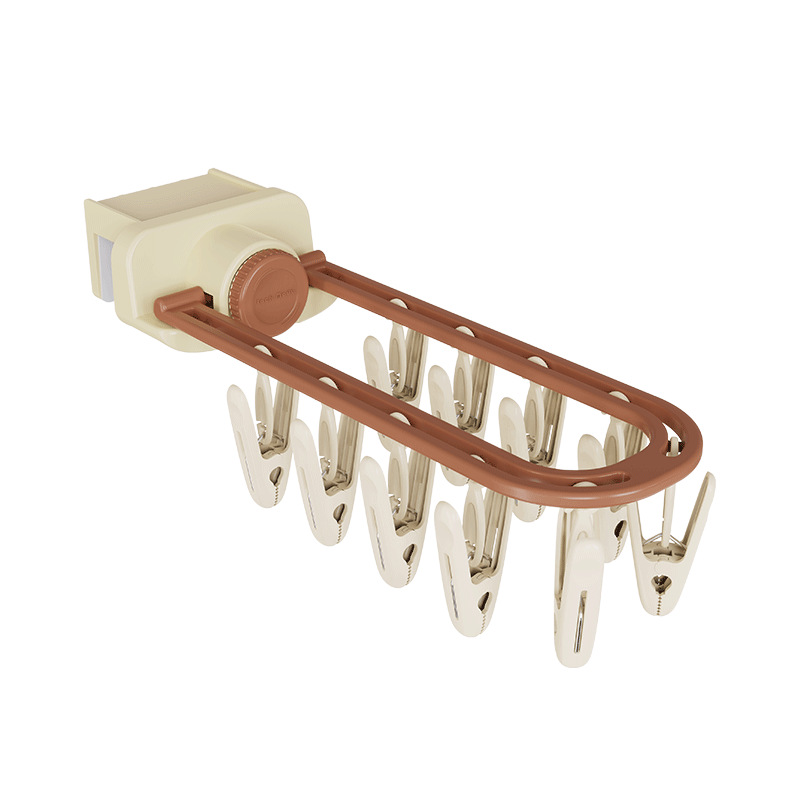 Balcony sock rack-rice coffee-ABS-1 piece