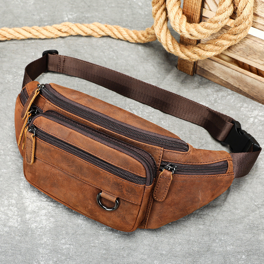 Multifunctional Mens ShoulderCrossbody Waist Bag